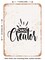 DECORATIVE METAL SIGN - Chaos Creator - 3 - Vintage Rusty Look